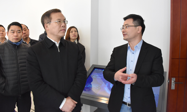 杭州市委常委、、余杭区委书记毛溪浩一行莅临我司考察调研
