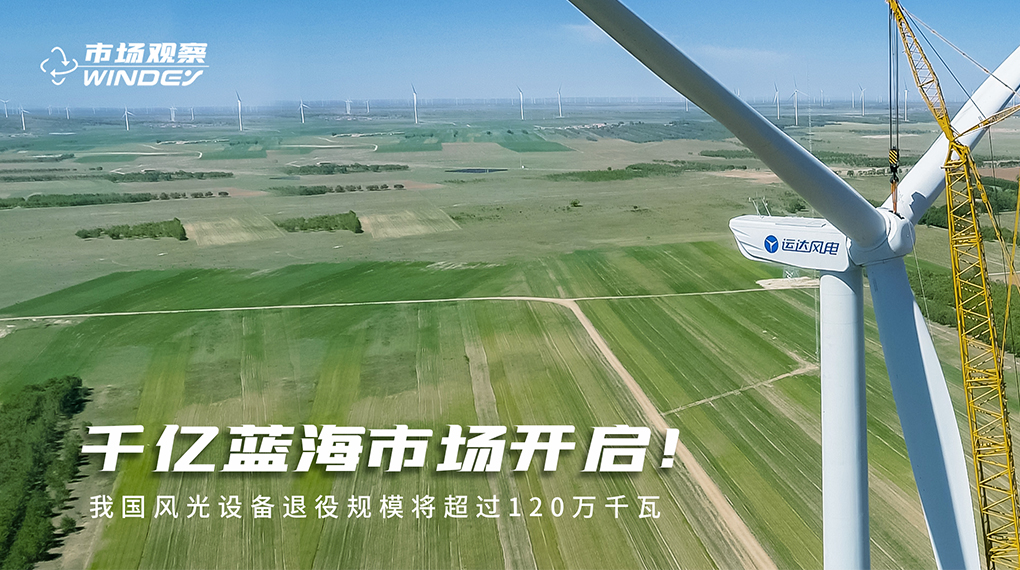 【市场视察】 千亿蓝海市场开启：：：我国风物装备退役规模将凌驾120万千瓦