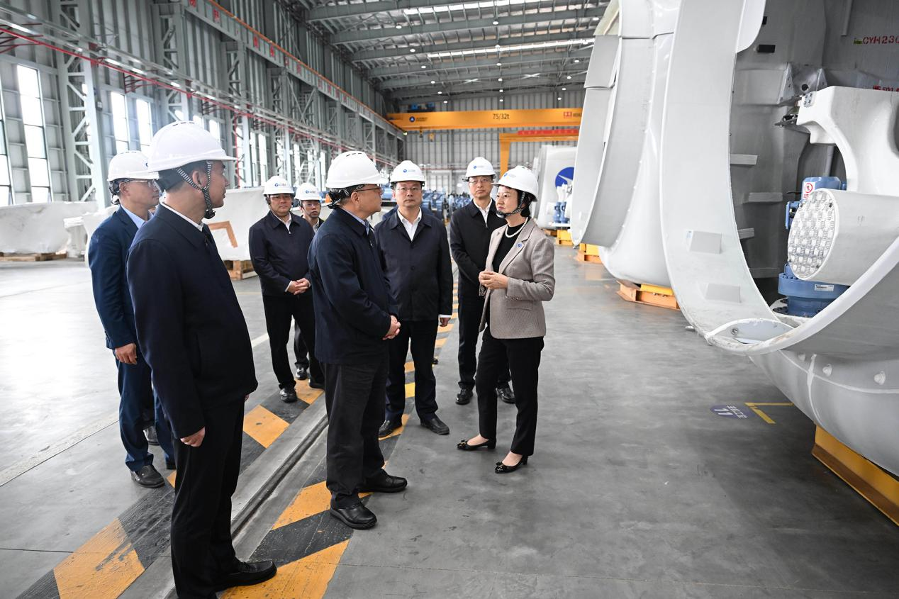 湖南省委书记沈晓明到湖南新宝GG风电有限公司调研